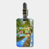 wir gehen zum strand gepäckanhänger (Vorderseite vertikal)