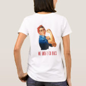 Wir gehen zurück Rosie Riveter T-Shirt (Rückseite)