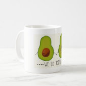 "Wir gehen zusammen" Avocado-Tasse Kaffeetasse (Vorderseite Links)