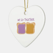 Wir gehen zusammen keramikornament (Links)