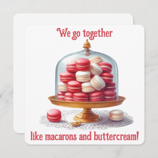 Wir gehen zusammen - Valentinstag-Karte Dankeskarte (Vorne/Hinten)