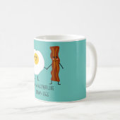 Wir gehen zusammen wie Bacon & Eggs Niedlich Kawai Kaffeetasse (VorderseiteRechts)