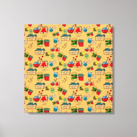 Wir gehen zusammen wie .. doodle art leinwanddruck (Vorderseite)