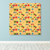 Wir gehen zusammen wie .. doodle art leinwanddruck (Insitu (Holzboden))