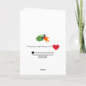 wir gehen zusammen wie Erbsen und Karotten Karte (Rückseite)