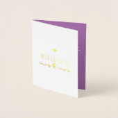 Wir gehen zusammen wie Frau & Frau Valentine's Day Folienkarte (Vorderseite)