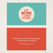 Wir gehören einander an - Calling Card (Vorne & Hinten)