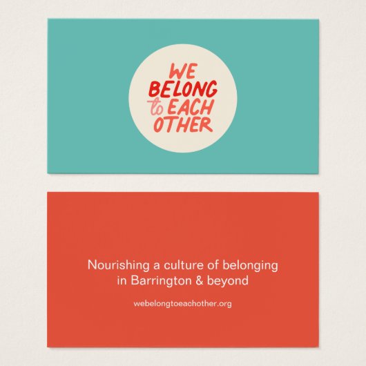 Wir gehören einander an - Calling Card (Vorne & Hinten)