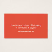 Wir gehören einander an - Calling Card (Rückseite)