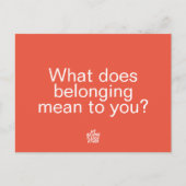 Wir gehören einander an - Fragepostkarte Postkarte (Vorderseite)