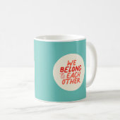 Wir gehören einander - Rot & Minze Tasse (VorderseiteRechts)