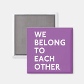 Wir gehören einander zu Magnet (Vorderseite/Rückseite)