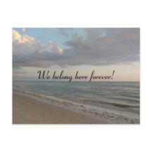 Wir gehören hier für immer niedliches Strand-Bild