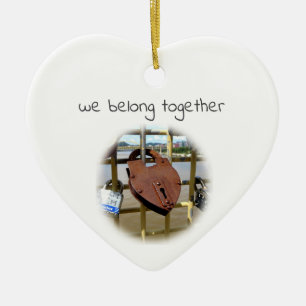 Wir gehören zu 2 Keramiken Ornament