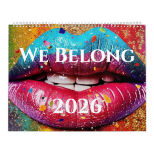 Wir gehören zum LGBTQ+ Pride Kunstkalender 2026 Kalender