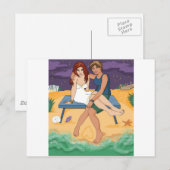 Wir gehören zum Meer Postkarte (Vorne/Hinten)