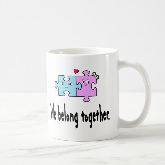 Wir gehören zusammen kaffeetasse (Rechts)