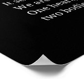 Wir gehören zusammen Liebe Gedicht Plakat Wand Kun (Ecke)