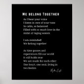 Wir gehören zusammen Liebe Gedicht Plakat Wand Kun (Vorne)