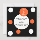 Wir gehören zusammen oder Orange + Black Coffee Sc Save The Date (Rückseite)