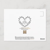 Wir gehören zusammen postkarte (Rückseite)