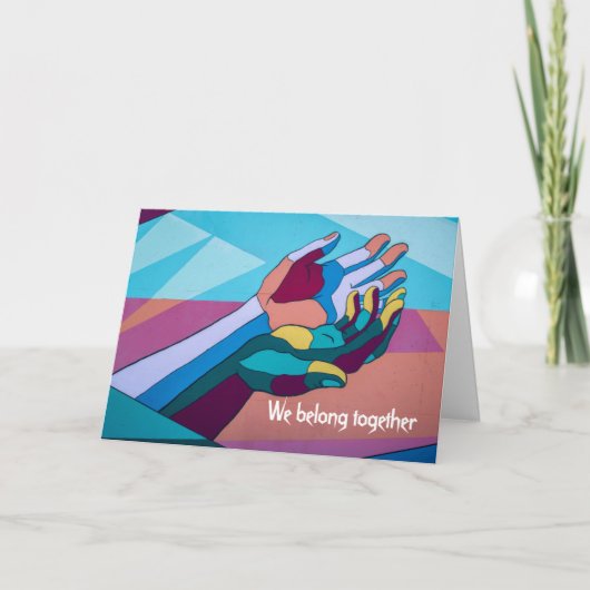 Wir gehören zusammen, wie Yin & Yang Karte (Vorderseite)