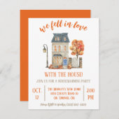 Wir geraten in Liebe mit dem Party der Haushaltser Einladung (Vorne/Hinten)