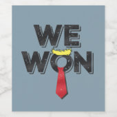 Wir gewinnen Donald Trump 2024 Weinetikett (Einzelnes Label)