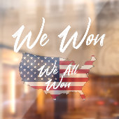 Wir gewinnen fensteraufkleber (Blatt 2)