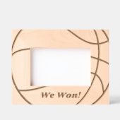 Wir gewinnen | Niedlicher einfacher, moderner Rust Geätzte Rahmen (Vorderseite)