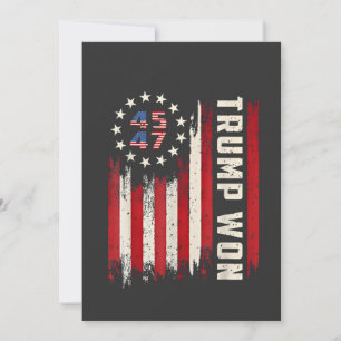Wir gewinnen TRUMP INAUGURATION American Flag Einladung