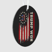 Wir gewinnen TRUMP INAUGURATION American Flag Ornament (Vorderseite)