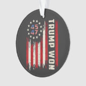 Wir gewinnen TRUMP INAUGURATION American Flag Ornament (Vorderseite)