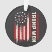 Wir gewinnen TRUMP INAUGURATION American Flag Ornament (Vorderseite)