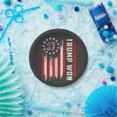 Wir gewinnen TRUMP INAUGURATION American Flag Pappteller (Party)