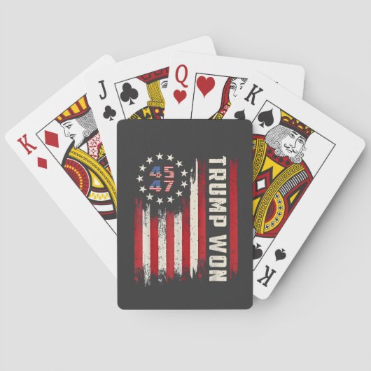 Wir gewinnen TRUMP INAUGURATION American Flag Spielkarten (Rückseite)