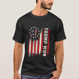 Wir gewinnen TRUMP INAUGURATION American Flag T-Shirt