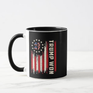 Wir gewinnen TRUMP INAUGURATION American Flag Tasse