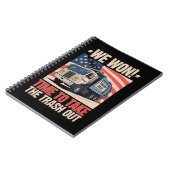 Wir gewinnen Zeit, um Trump aus dem Mülleimer zu h Notizblock (Linke Seite)