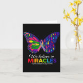 Wir glauben an Wunder, die in jeder Farbunterstütz Karte (Gelbe Blume)