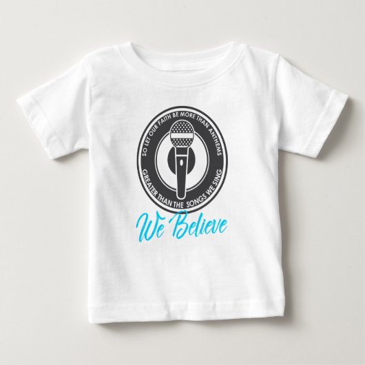 Wir glauben Baby-Jersey-T - Shirt (Vorderseite)