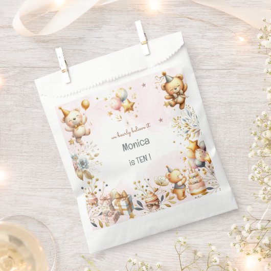 Wir glauben früh, königliche Teddy Bär Kindergebur Geschenktütchen (Ausgeschnitten)