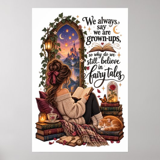 Wir glauben immer noch an Märchen Bookish Poster (Vorne)