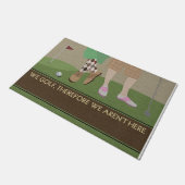 Wir Golf, also sind wir nicht hier Fußmatte (Schrägansicht)