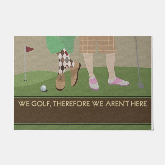 Wir Golf, also sind wir nicht hier Fußmatte (Vorderseite)
