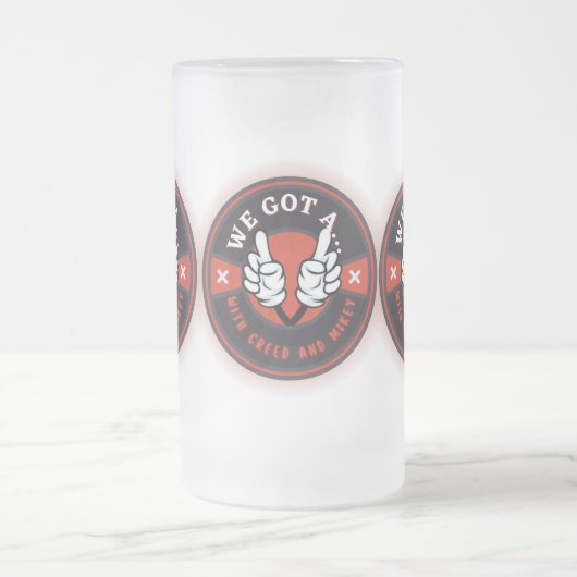 WIR GOT A MATTGLAS BIERGLAS (Mittel)