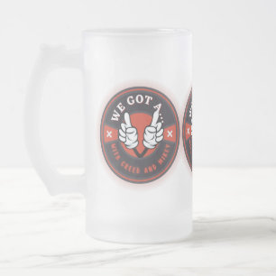 WIR GOT A  MATTGLAS BIERGLAS