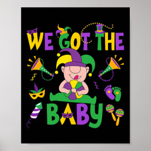 Wir Got den Byby Happy Mardi Gras Karneval Poster