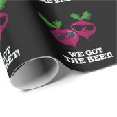 Wir Got die Beet Funny Veggie Pun Dark BG Geschenkpapier (Rolleneckpunkt)