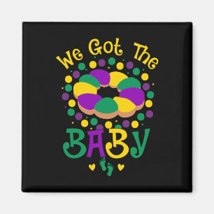 Wir Got die Byby Mardi Gras Niedliche Karnevalspar Magnet